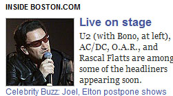 U2 with Bono Boston dot com
